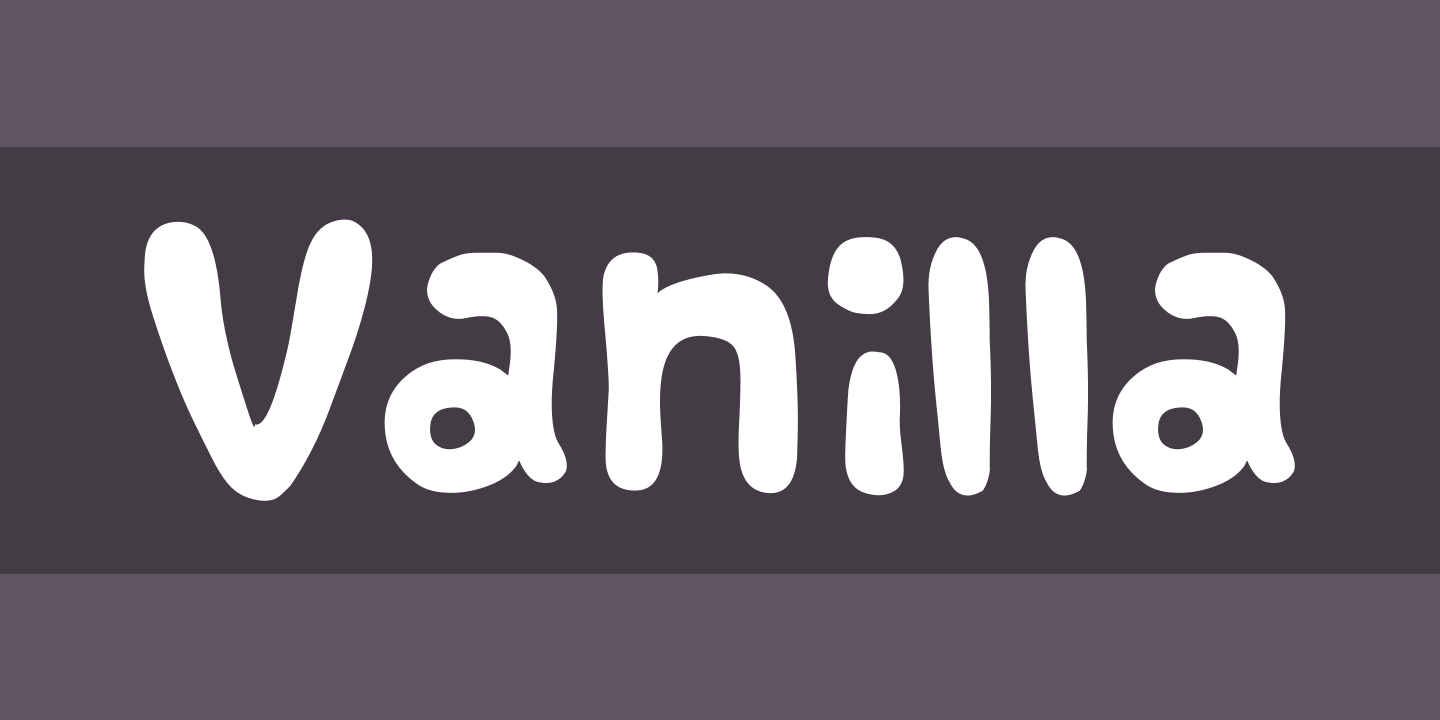 Schriftart Vanilla